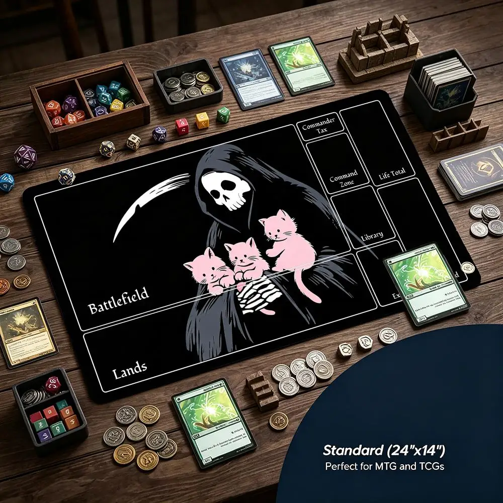 Grim Reaper Holding Pink Kitte - Pc Gaming Pink 评论和价格