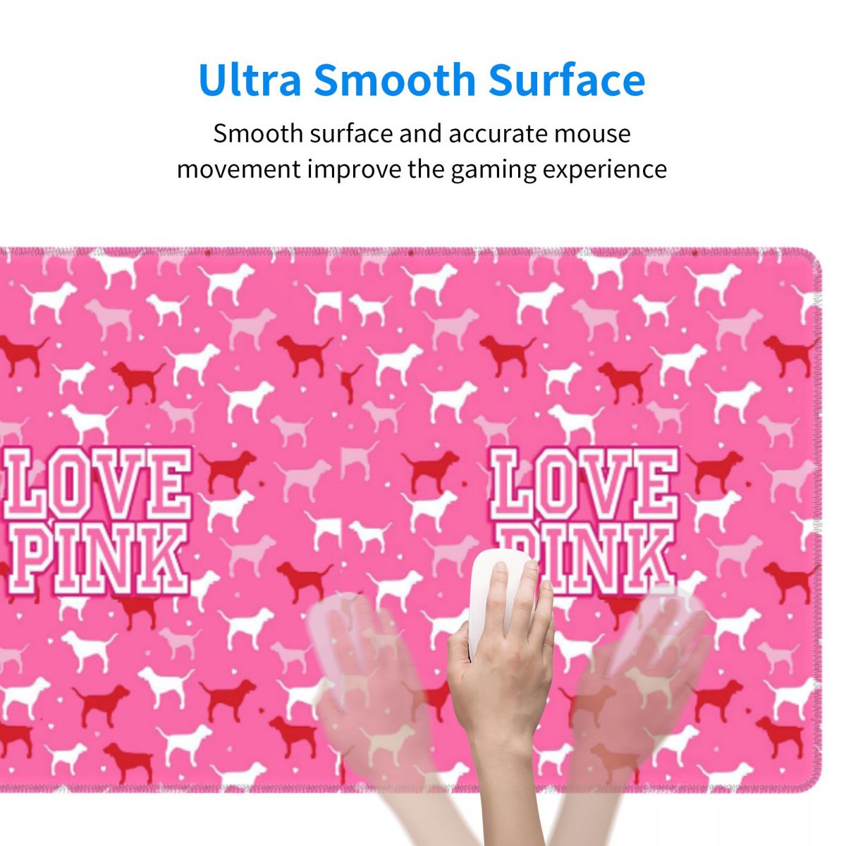 Love Pink Large Mouse Pad Comp - Pc Gaming Pink 评论和价格