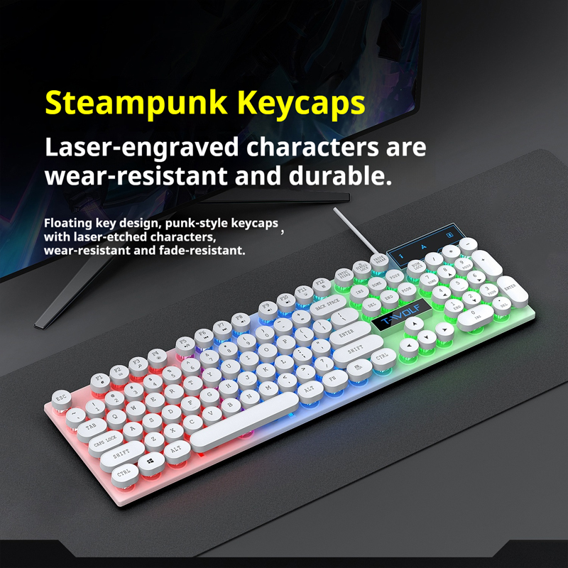 T11 T-WOLF Gaming Keyboard 104 - Pc Gaming Fullset 评论和价格