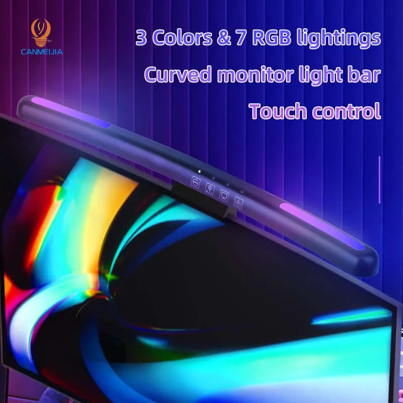 Curved LED Monitor Light Bar U - Pc Gaming Lounge 评论和价格